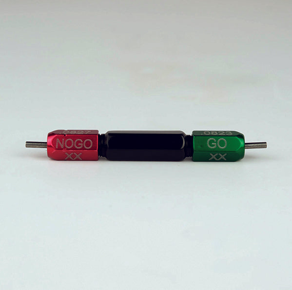 Go/No Go Gauge Orifice ID 0.0823"/0.0827" Manufacture Certificate