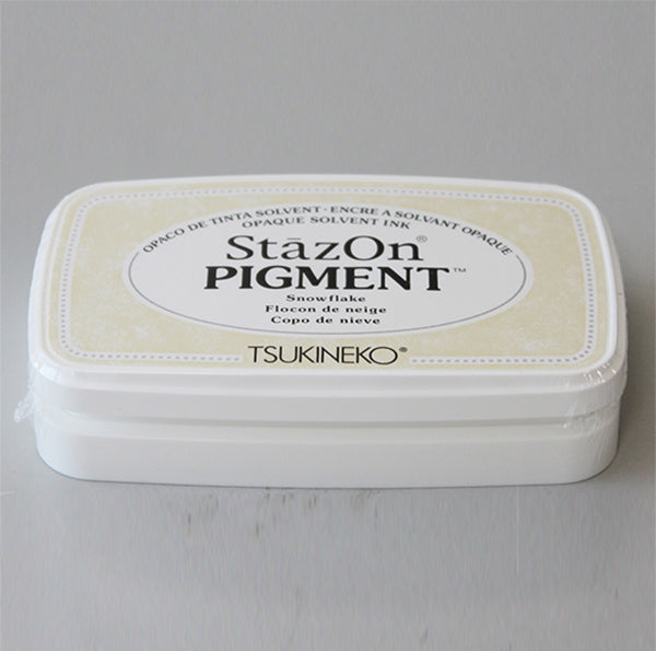 Ink Pad 45x75mm & Bottle, Opaque Cotton White 0.5oz/15ml