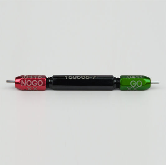 Go/No Go Gauge Orifice ID 0.0411"/0.0415" Manufacture Certificate