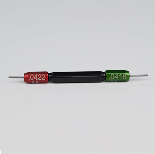 Go/No Go Gauge Orifice ID 0.0418"/0.0422" Manufacture Certificate