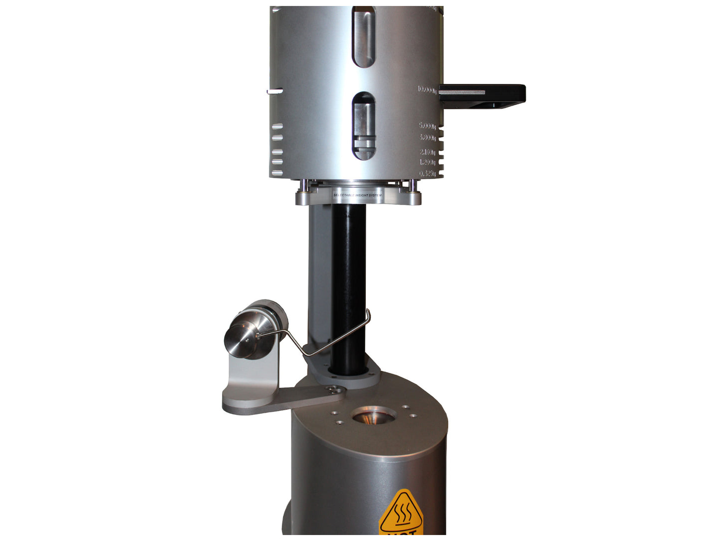 Motorized Melt Flow Tester – Performs ASTM D1238 and ISO 1133 Procedures B and C